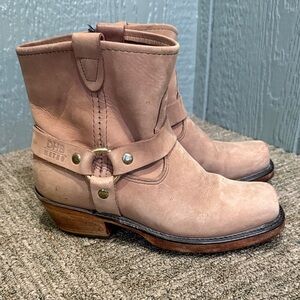 Double H Tan Leather harness Boots - 6M